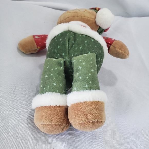 Mary Meyer Loosey Goosey Christmas Bear Plush Stuffed Toy 10 Inch Velour - Picture 4 of 10